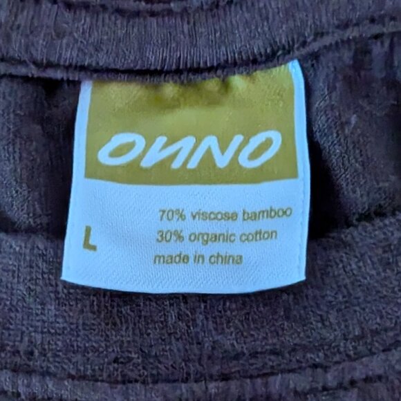 ONNO Bamboo T-Shirt Espresso Brown Men's - Picture 3 of 5